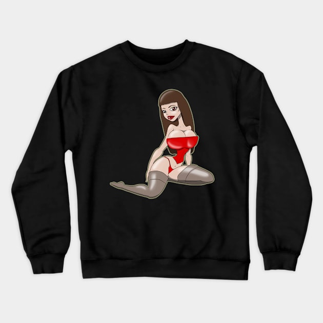 zoe Crewneck Sweatshirt by bobgoodallart